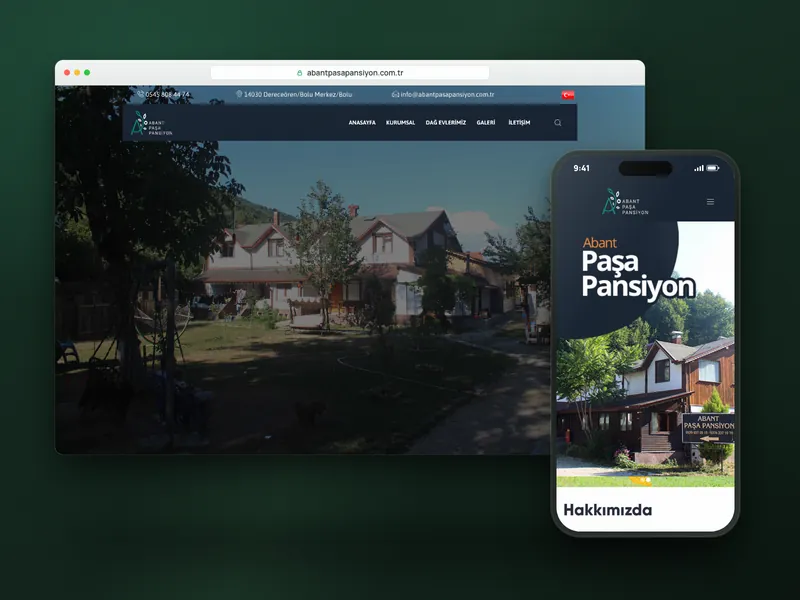 Abant Paşa Pansiyon web sitesi