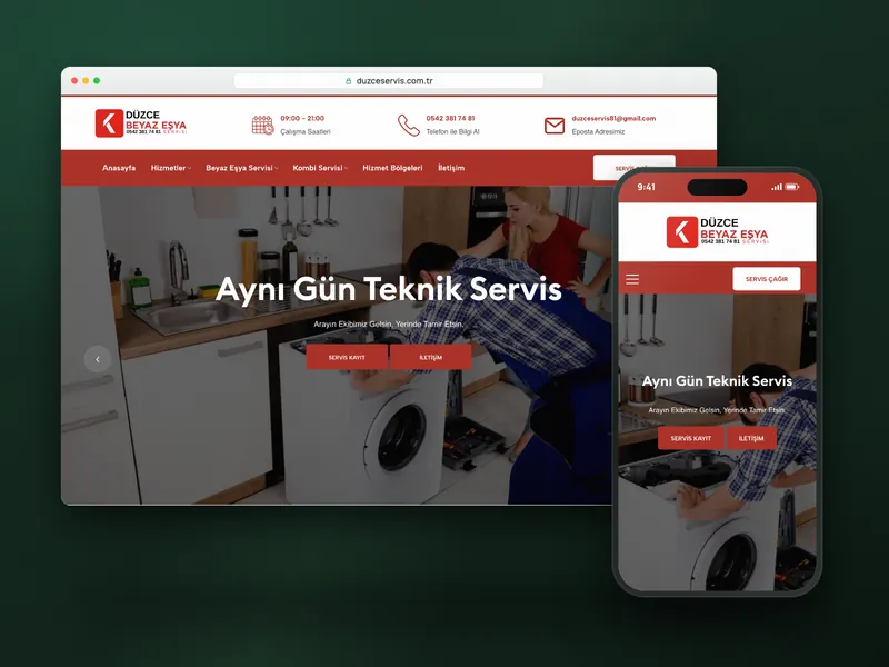 Düzce Servis web sitesi