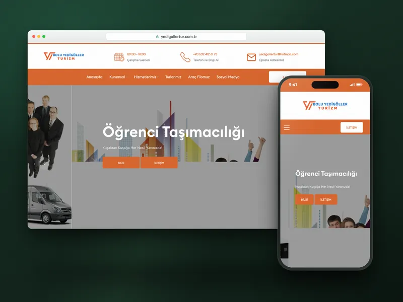 Yedigöller Turizm web sitesi